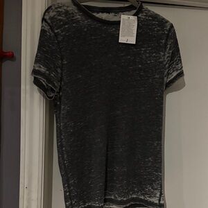 Men's Distressed Black Tee